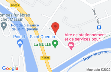 Lieu de stages La Bulle sur la carte de Saint-Quentin