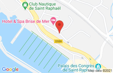 Lieu de stages Hotel Brise de mer sur la carte de Saint-Raphaël