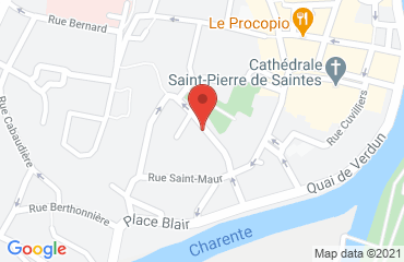 Lieu de stages STAGE AEM Salles Saintonge sur la carte de Saintes