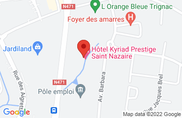 Lieu de stages KYRIAD PRESTIGE sur la carte de Saintnazaire