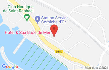 Lieu de stages HÔTEL BRISE DE MER sur la carte de Saintraphael