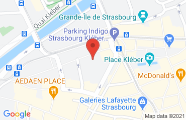 Lieu de stages CITADINES STRASBOURG sur la carte de Strasbourg