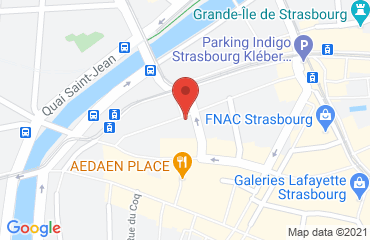 Lieu de stages BEST WESTERN HOTEL DE FRANCE sur la carte de Strasbourg