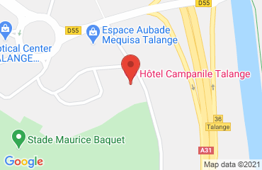 Lieu de stages Campanile Talange sur la carte de Talange