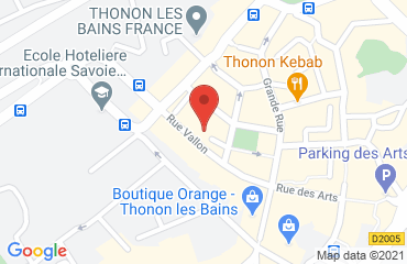 Lieu de stages LES BALADINES sur la carte de Thonon-les-Bains