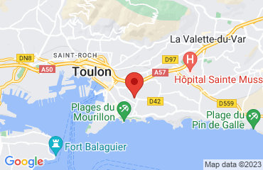 Lieu de stages hotel ibis style  sur la carte de Toulon