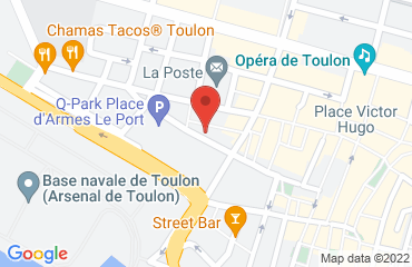 Lieu de stages Toulon sur la carte de Toulon