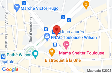 Lieu de stages CITIZ Hôtel sur la carte de Toulouse