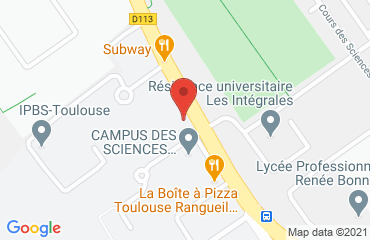 Lieu de stages AUTO ECOLE TSCA sur la carte de Toulouse