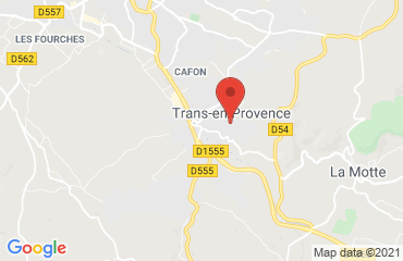 Lieu de stages Hôtel RELAIS DE TRANS sur la carte de Trans-en-Provence