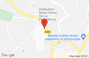 Lieu de stages Ensemble Scolaire Notre Dame De La Providence sur la carte de Ussel