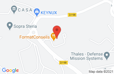Lieu de stages Les Espaces Antipolis sur la carte de Valbonne