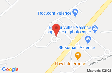 Lieu de stages The Original City Valence Est ( anciennement INTER HOTEL) sur la carte de Valence