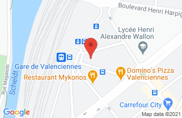 Lieu de stages Le Grand Hôtel de Valenciennes sur la carte de Valenciennes