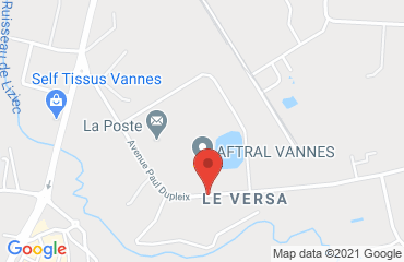 Lieu de stages AFTRAL VANNES sur la carte de Vannes