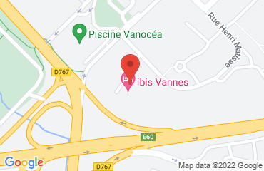 Lieu de stages Hotel Ibis sur la carte de Vannes