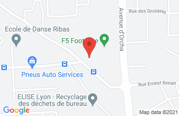 Lieu de stages F5 FOOT FIVE - ALTÉRA PRÉVENTION sur la carte de Vaulx-en-Velin