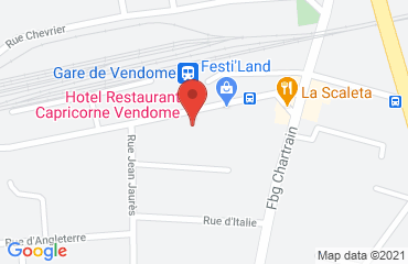 Lieu de stages HOTEL CAPRICORNE sur la carte de Vendôme