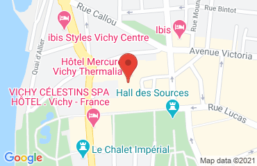 Lieu de stages MERCURE sur la carte de Vichy