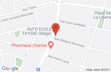 Lieu de stages Auto-école Taysse sur la carte de Villenave-d'Ornon