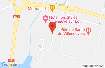 Lieu de stages IBIS STYLES sur la carte de Villeneuve-sur-Lot