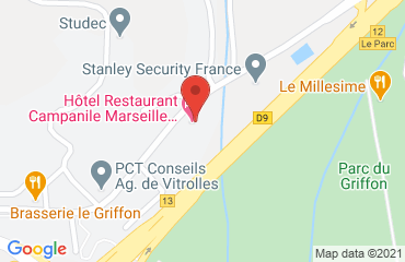 Lieu de stages Campanile vitrolles Griffon sur la carte de Vitrolles