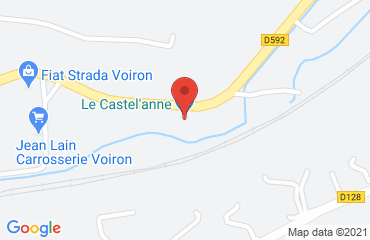 Lieu de stages Le Castel'Anne sur la carte de Voiron