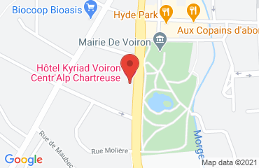 Lieu de stages VOIRON - KYRIAD VOIRON sur la carte de Voiron
