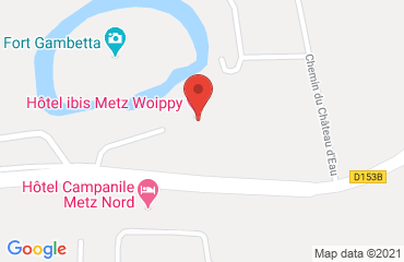 Lieu de stages HOTEL IBIS sur la carte de Woippy